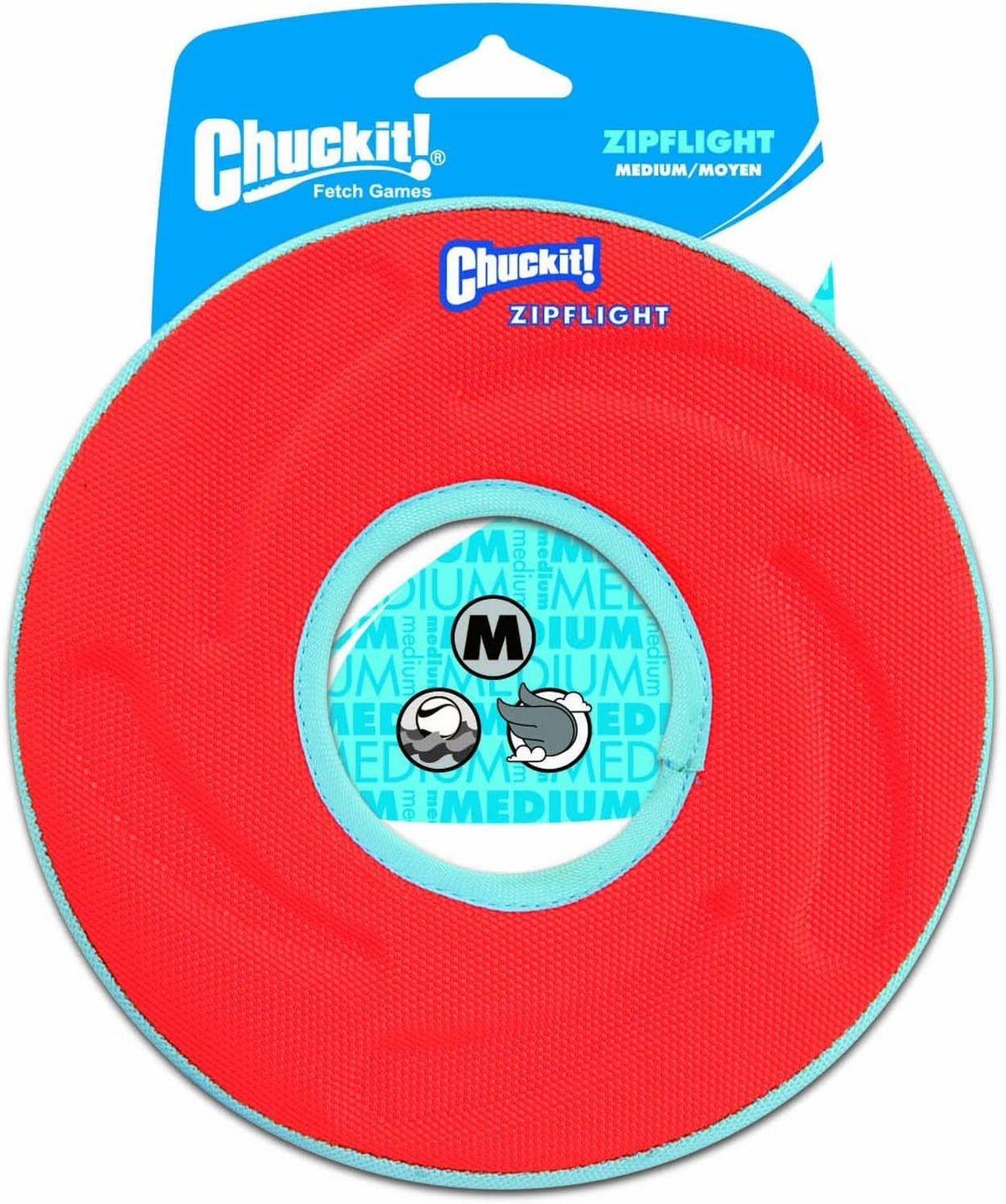 Chuckit dog flying ring floating on water