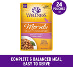 Tender meat morsels in savory gravy texture close up