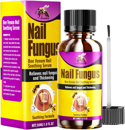 Bee Venom Toenail Fungus Treatment front view extra strength serum bottle