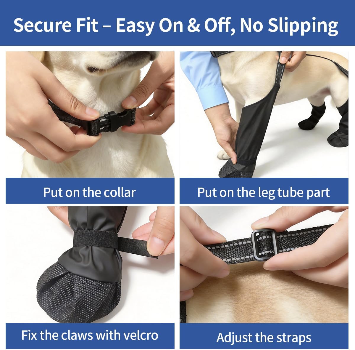 Waterproof material texture of Zermatigo pet boots