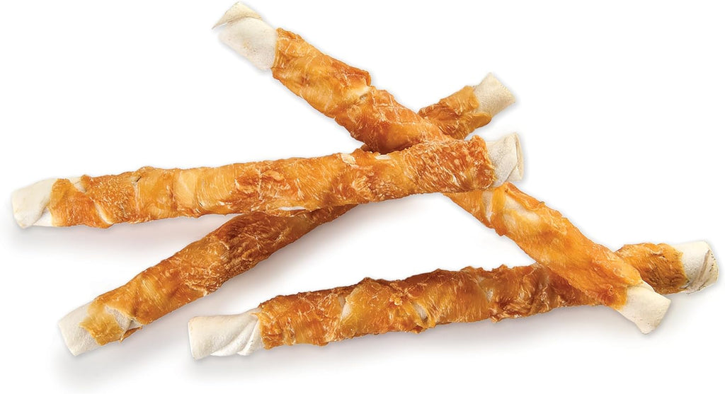 Pet 'n Shape Chik 'n Hide Twists - Chicken Wrapped Rawhide Natural Dog Treats, Small, 16 oz - Image 9
