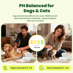 Fragrance free cat grooming wipes with aloe and vitamin E for sensitive skin care.