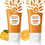 Sheghy orange exfoliating gel scrub front view bottle packaging