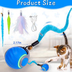 Baborui cat toy ball charging via USB cable