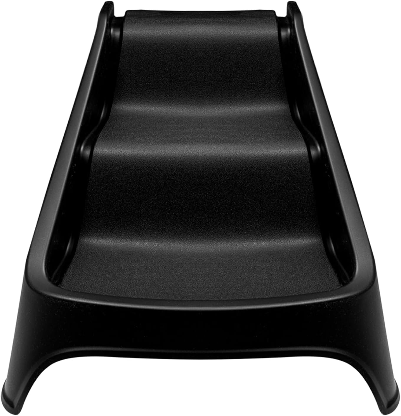 Whisker Litter Robot 4 Ramp front view showcasing the custom fit black cat stairs.