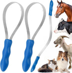 DiDiBirDi dual-sided shedding blade dog hair brush front view