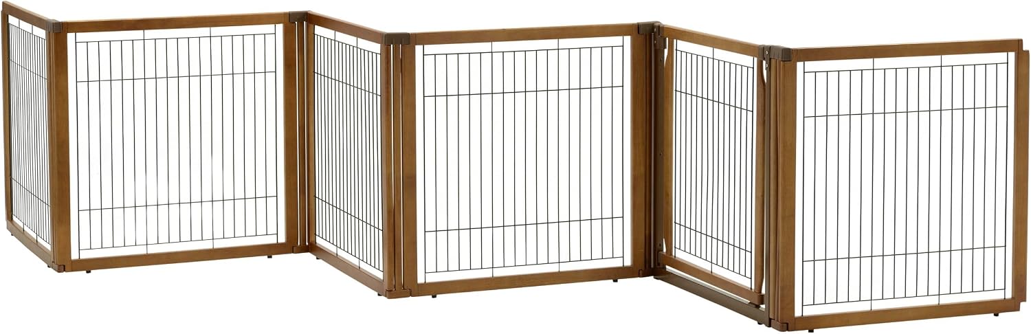 Richell 3-in-1 Convertible Elite Pet Gate, 6-Panel - Image 1