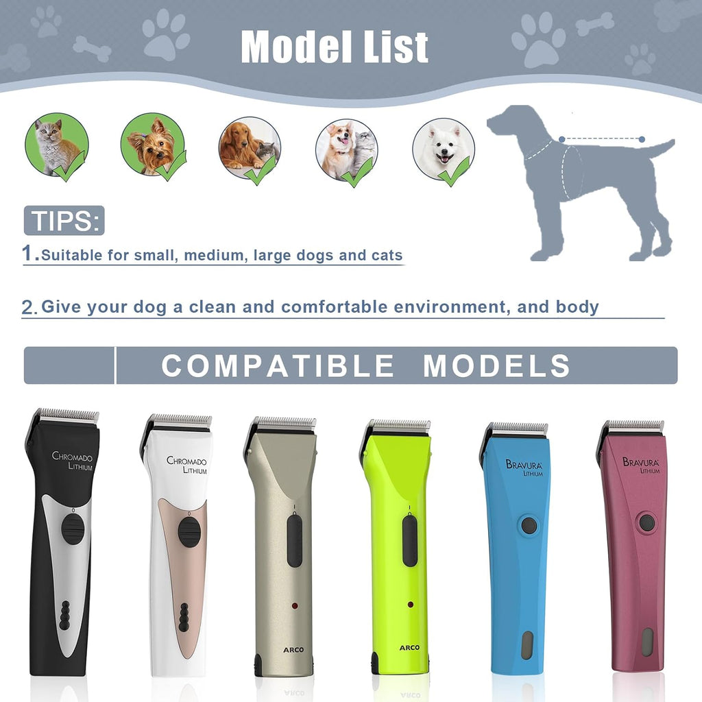 Detachable steel replacement blade head assembly for animal clippers