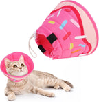 KOOLTAIL Cat Cone Collar Soft, Adjustable Cat Cones to Stop Licking, Foldable Donut Water Resistant Pet Recovery Neck E Collars After Surgery, Kitten Elizabethan Collar for Small to Large Cats,Brown M - Image 11