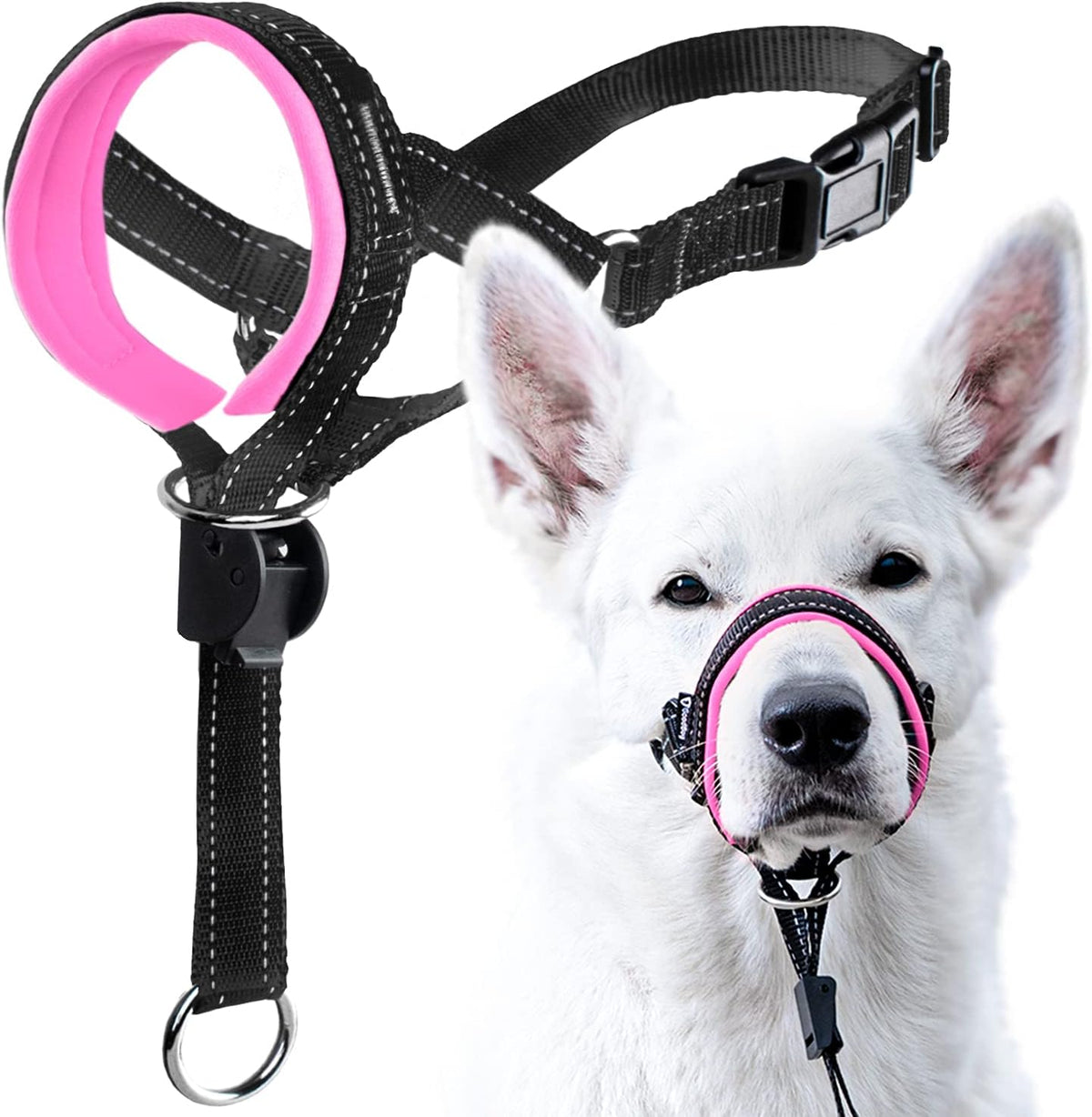 Authentic imported USA pet training head collar package contents