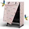 Tchvt Nighttime Bird Cage Cover front view with zipper panel