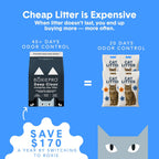 BoxiePro probiotic clay cat litter hard clump demonstration