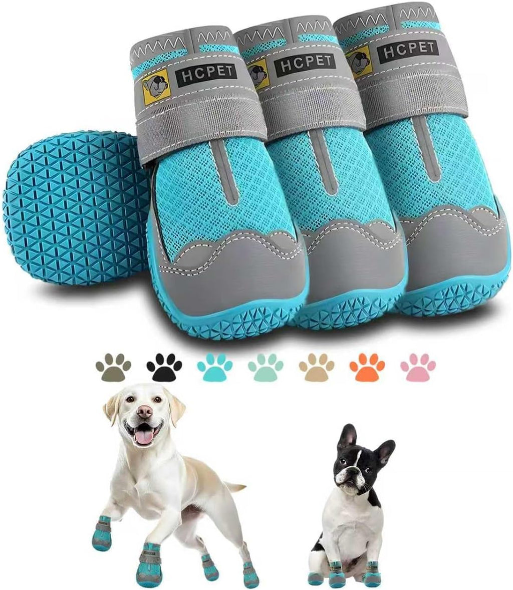 Hcpet 4 piece set of dog boots for medium breeds