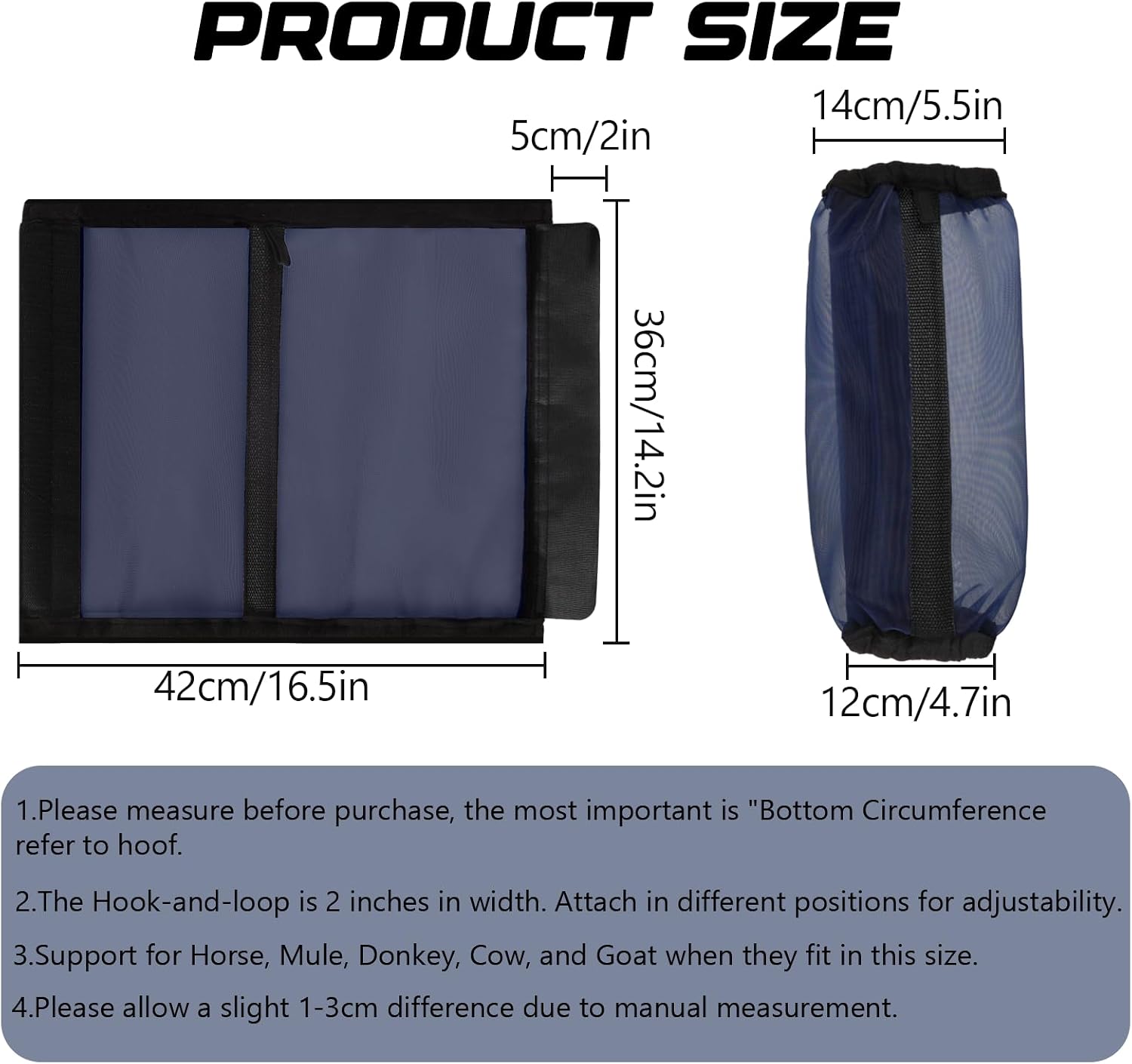 Wizbrio mesh fly protection leggings showing internal vertical nylon support strips