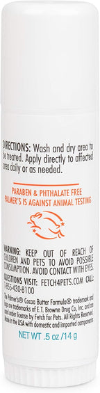 Palmer's for Pets Cocoa Butter Paw Pad and Nose Balm Swivel Stick, Fragrance Free - Moisturizing Dog Balm with Vitamin E, Peppermint Oil, Shea Butter, Rough or Dry Pads, 0.5 oz - Image 10