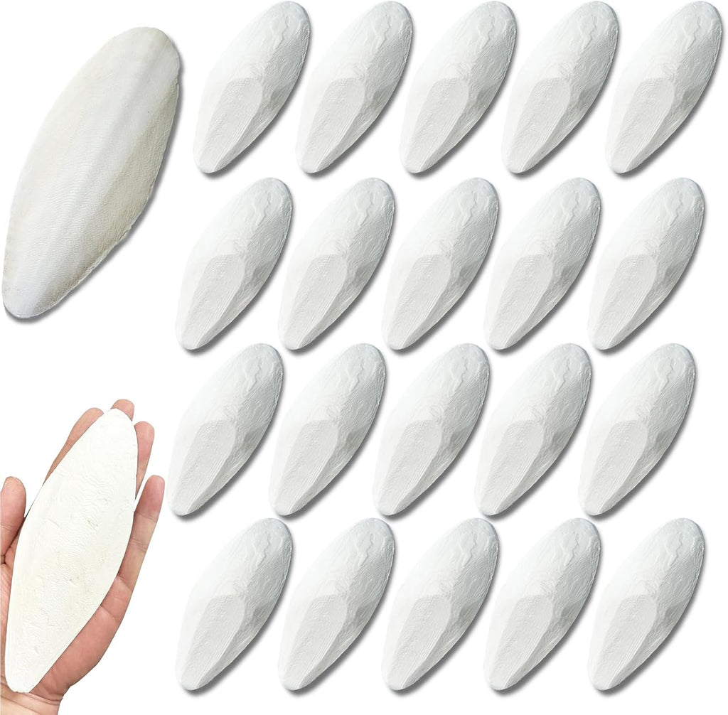 4.7-5.1'' Cuttlebone for Parakeets Cuttlebone for Birds - Natural Cuttlefish Bone Bulk Chew Toy Bird Bites Calcium Stone for Canaries Tortoises,Snails,Reptiles,Parrots,Cockatiel-20PCS - Image 1