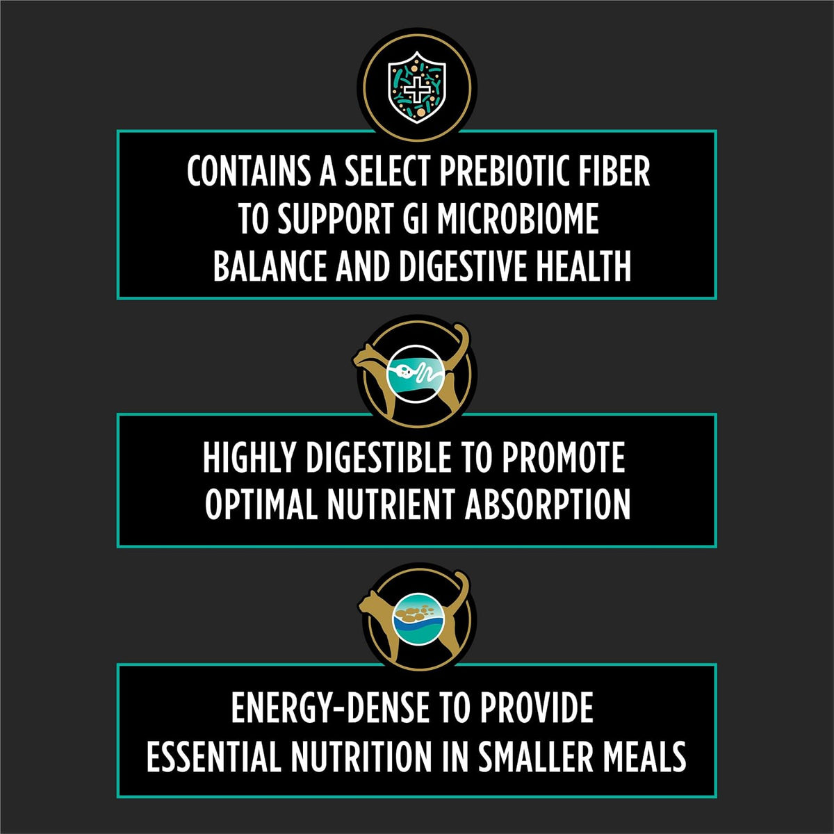 Pro Plan Veterinary Diets EN Gastroenteric dry cat food packaging back