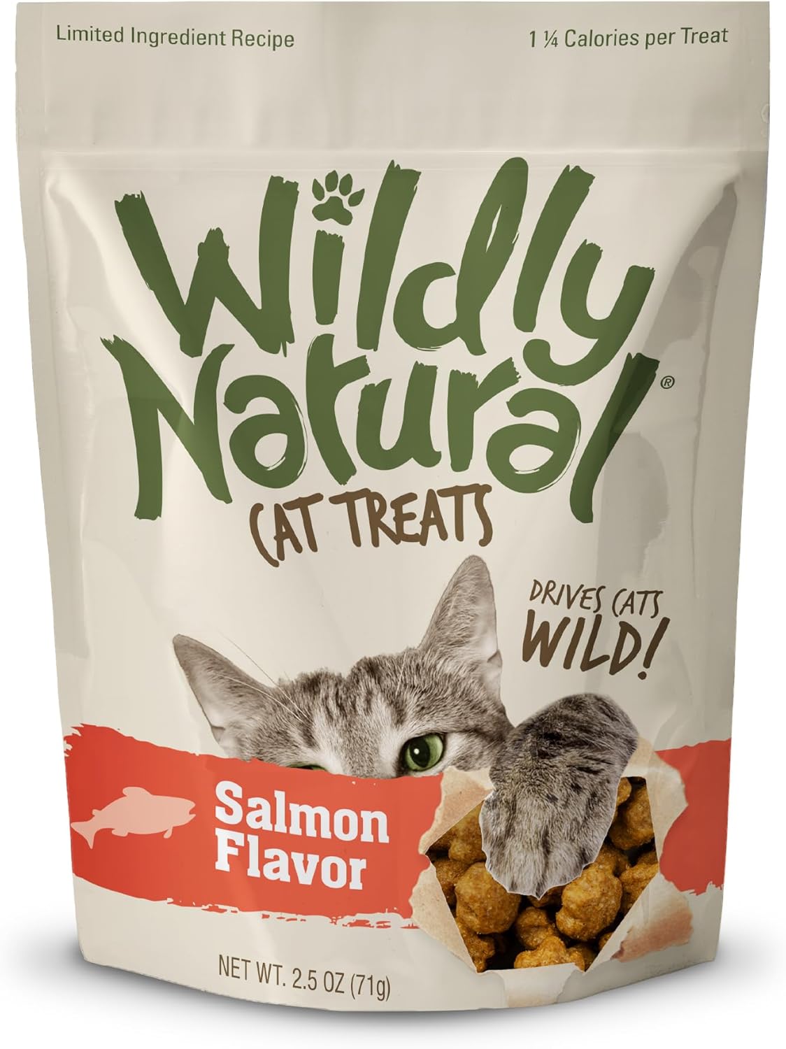 Fruitables Wildly Natural imported premium pet food packaging details.