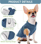 Close-up view of the integrated metal D-ring leash attachment on the back of the warm pet coat.