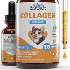 Woof 'n' Purr Collagen for Cats liquid supplement front view