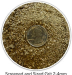 Washed sand top dressing on a cactus container
