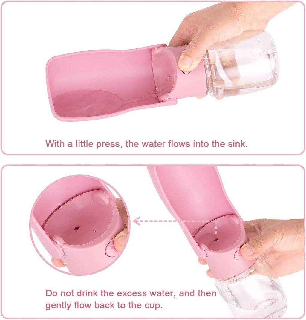 Close up of the leak proof silicone seal and button on the AIKIDS pet bottle.