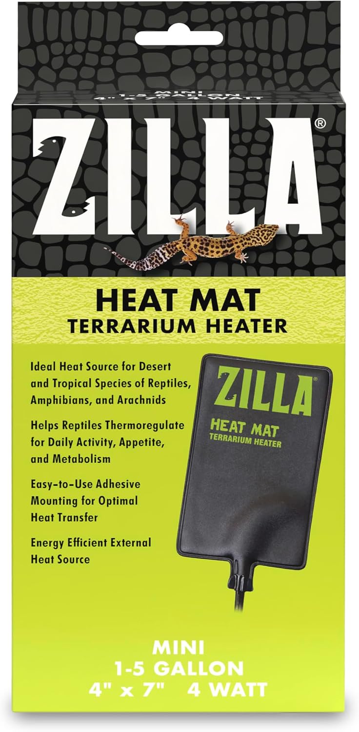 Zilla Heat Mat, Terrarium Heater for Reptiles, Snakes (Ball Pythons, Corn Snakes), Leopard Geckos, Tortoises, Amphibians and Arachnids, Small, Fits 10-20 Gallon, 8 Watt - Image 12