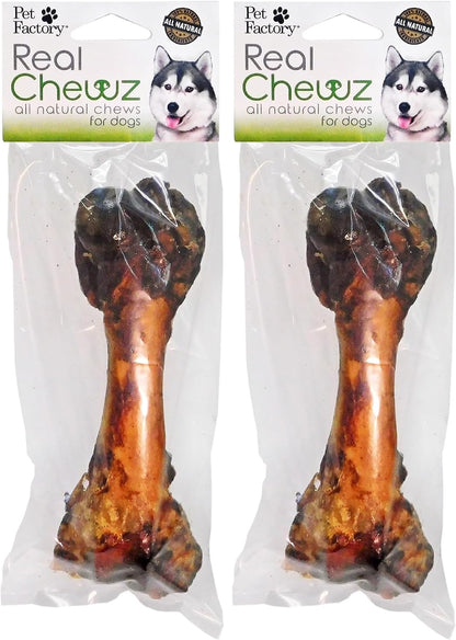 Natural dental hygiene dog treat pork bone