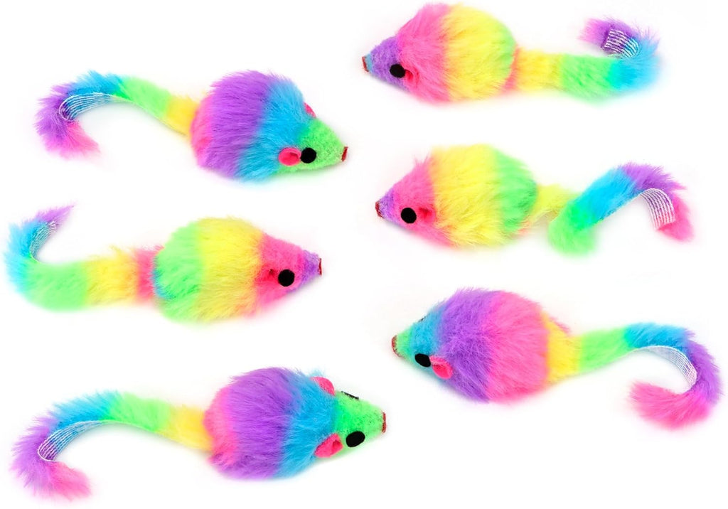 Chiwava brand multi-colored cat toys arranged on a plain background.