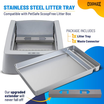 Close up of the Cosparx clip on waste extender feature
