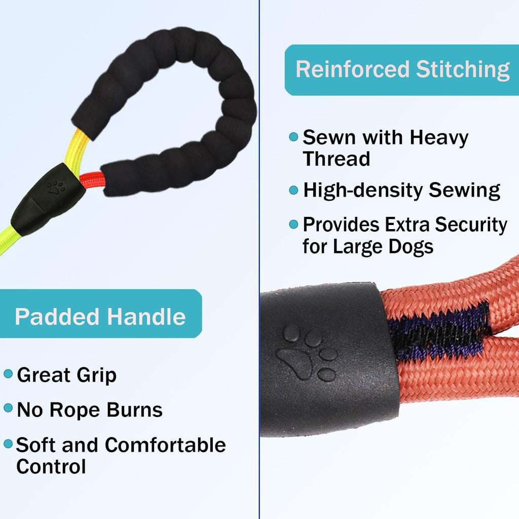 Sonqueen colorful triple dog leash variant for large and medium breeds