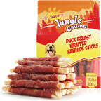 Jungle Calling Dog Treats, Chicken Wrapped Rawhide Sticks for Dogs, Grain-Free Natural Small Dogs Training Treats, Pet Chew Snacks,10.6 oz - Image 13