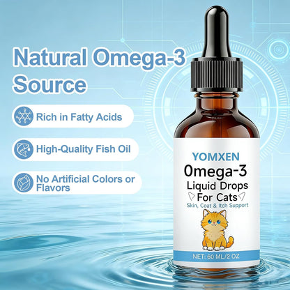 Natural EPA and DHA supplement for cat joint care and shiny coat support