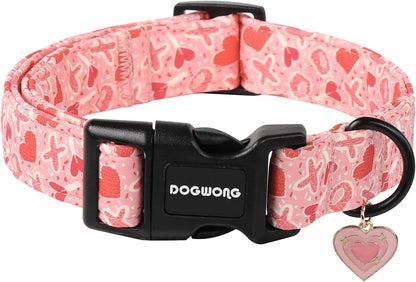 Dogwong branded bee pattern collar for small and large dogs