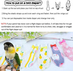 Soft cotton bird costume apparel for conures and macaws