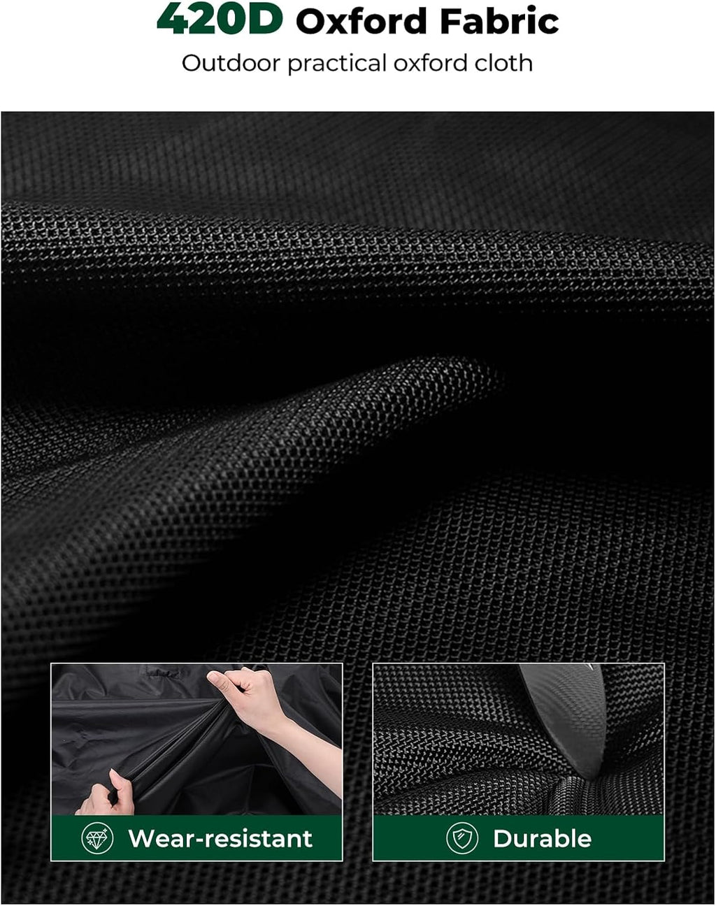 Heavy duty oxford fabric texture of the PawGiant outdoor dog enclosure roof replacement.