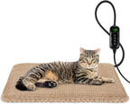 INVENHO Heated Cat Bed, Waterproof Adjustable Temperature Dog Cat Heating Pad with Timer, Indoor Pet Heating Pad for Cats Dogs Electric Pads for Dogs Cats, Pet Heated Pad (S: 18" x 16") - Image 13