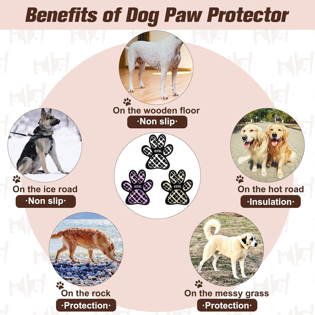 Close up of Beautyzoo traction pads for senior dog safety