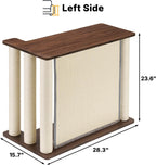 Veehoo pet corner sofa side table assembly view