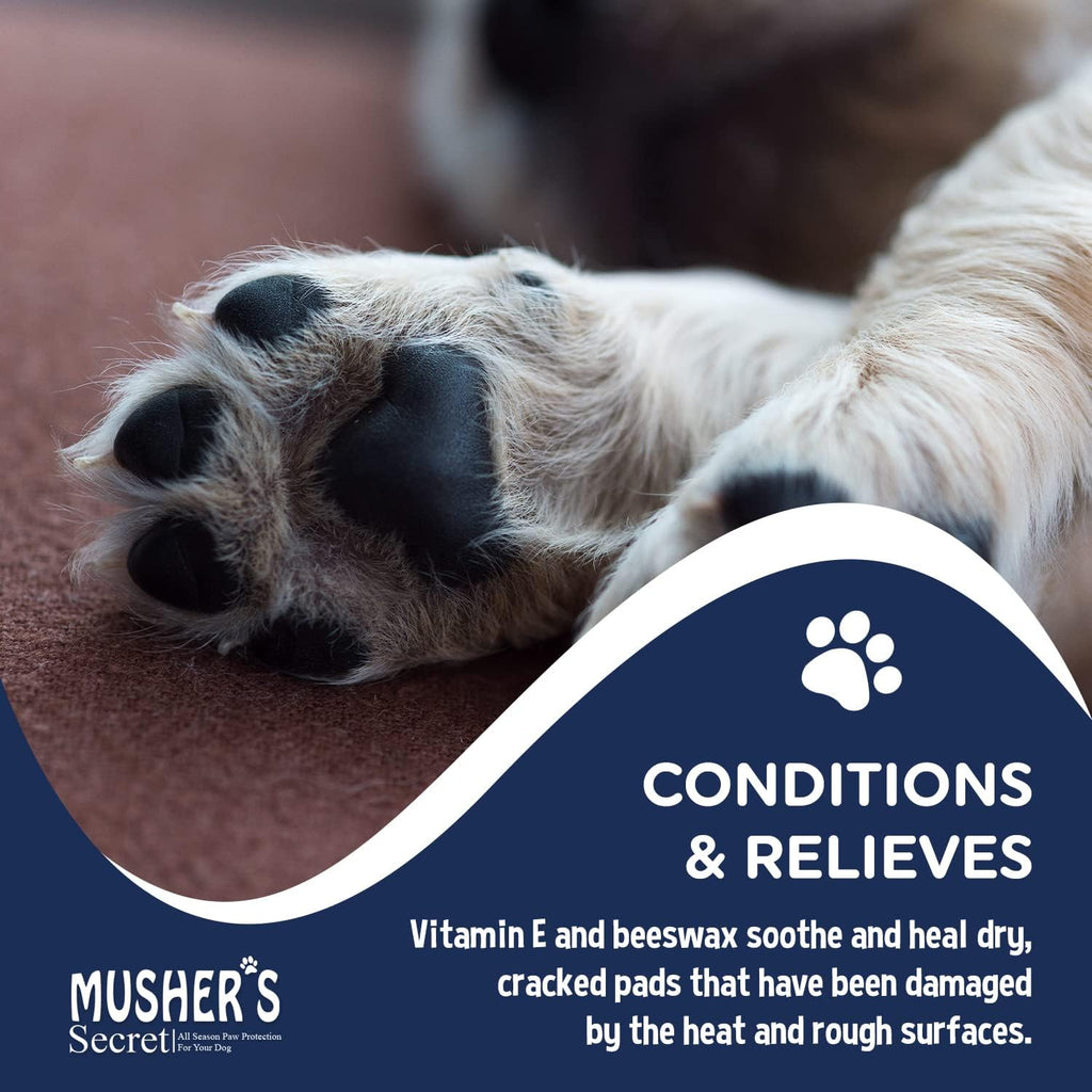 Using Musher's Secret wax on a dog's dry nose