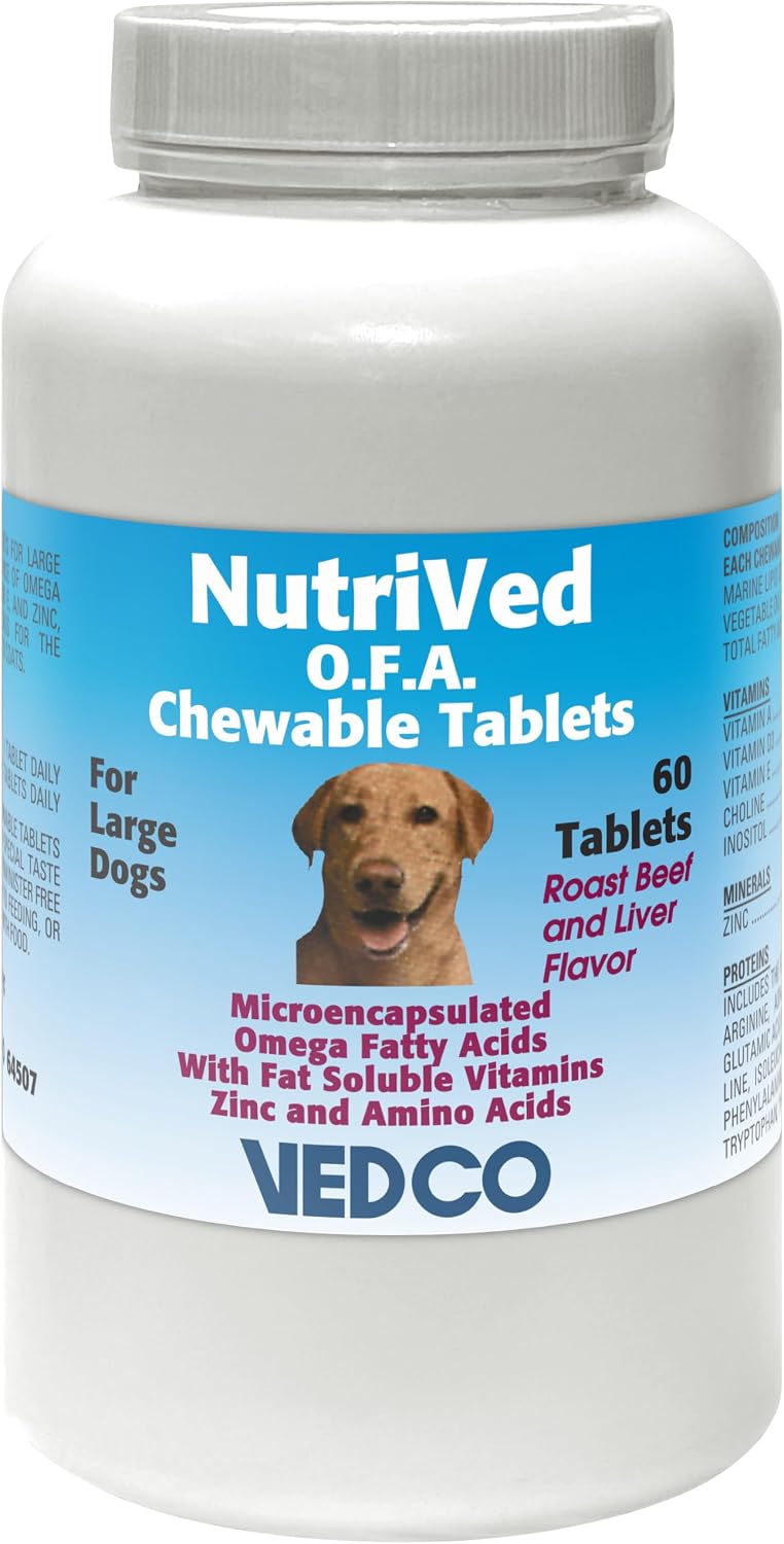 NutriVed Zinpro chewable tablets for skin and coat health