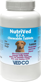 NutriVed Zinpro chewable tablets for skin and coat health