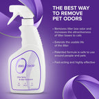 Zero Odor cat litter deodorizer bottle angled perspective view