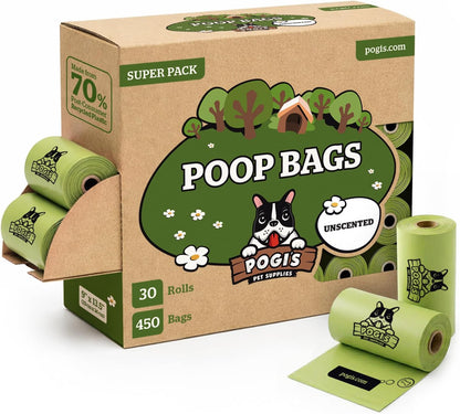 Pogi's Poop Bags - Large, Leak-Proof Dog Waste Bags for Yard or Home Use, Fresh Scent (Single Roll, 500-Count) - Image 12