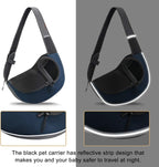 Close up of breathable mesh fabric on pet carrier