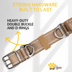 Side profile of Adityna adjustable dog collar with buckle