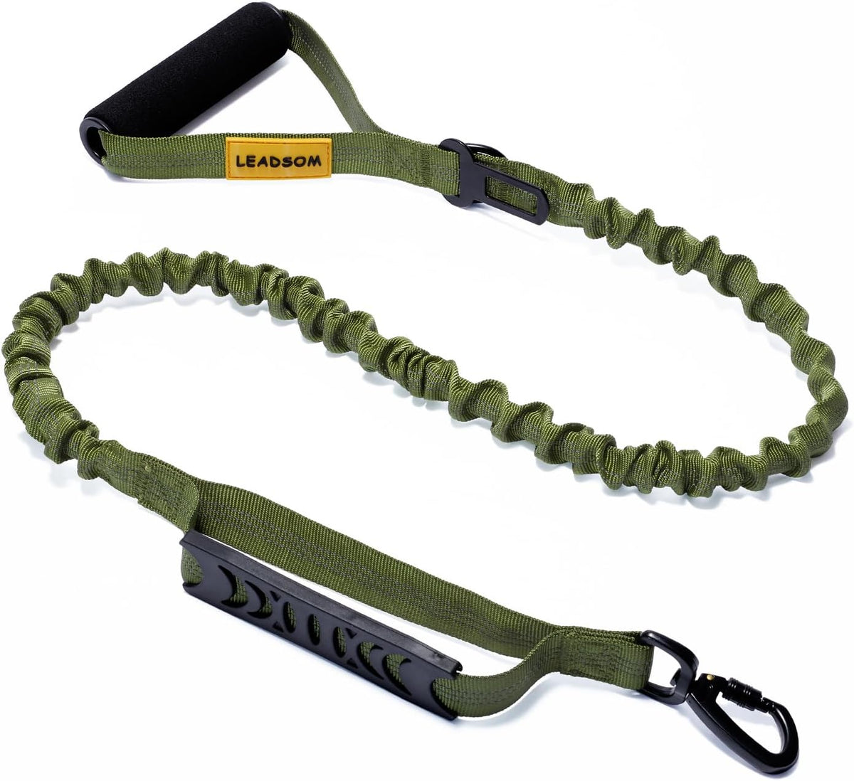 6FT Highly Reflective Heavy Duty Elastic Bungee Medium and Large Dog Leash Shock Absorbing with Comfortable Padded Handle and Traffic Handle Suitable for Training - Image 9