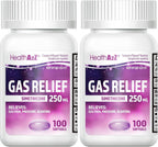 HealthA2Z(R) Gas Relief, Simethicone 250mg, Max Strength, 100 Purple Softgels - Image 10