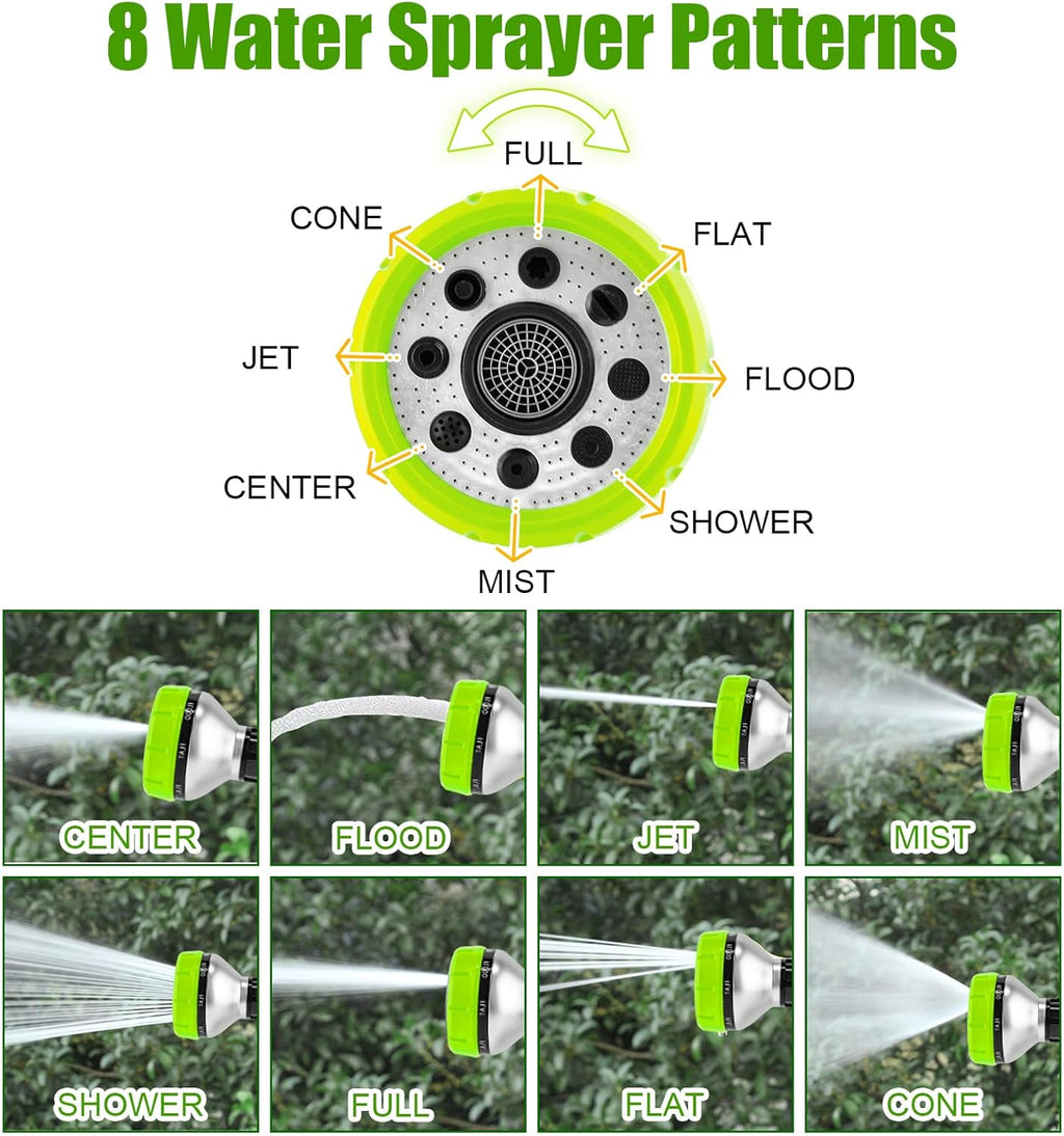 Close up of 8-in-1 rotating spray nozzle head