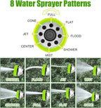 Close up of 8-in-1 rotating spray nozzle head